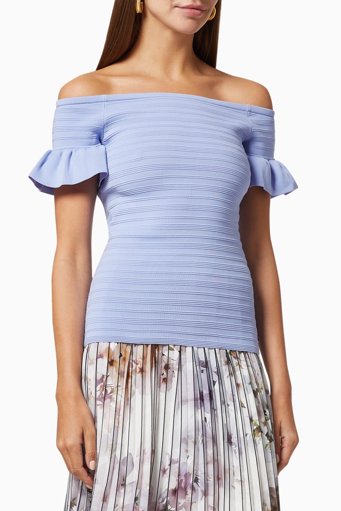 Misteey Top in Knit, Blue