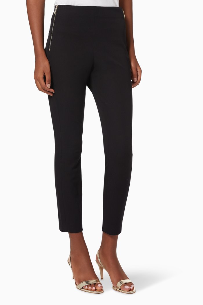 

Cemelia Pants in Stretch Cotton, Black