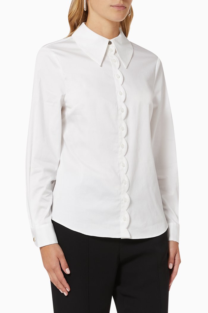 

Orellie Shirt in Cotton Poplin, White