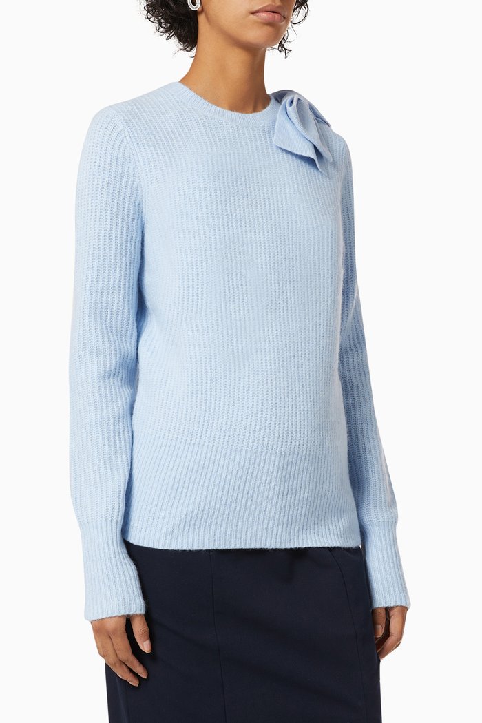 

Daizzy Jumper in Wool Alpaca Knit, Blue