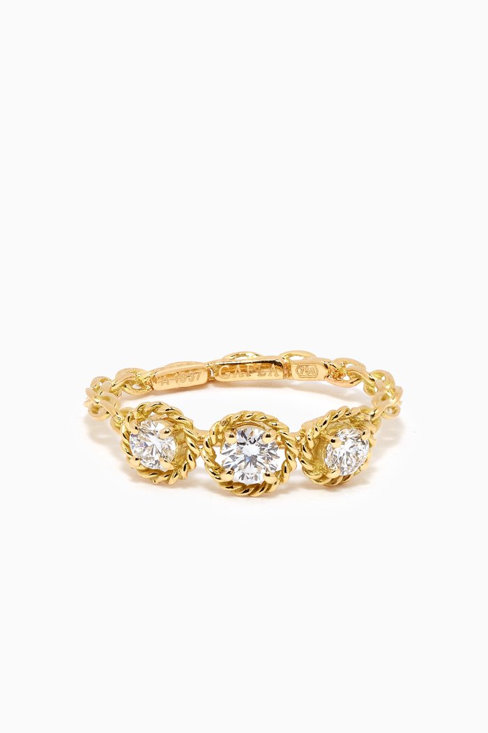 

Salasil Trio Diamond Ring in 18kt Yellow Gold