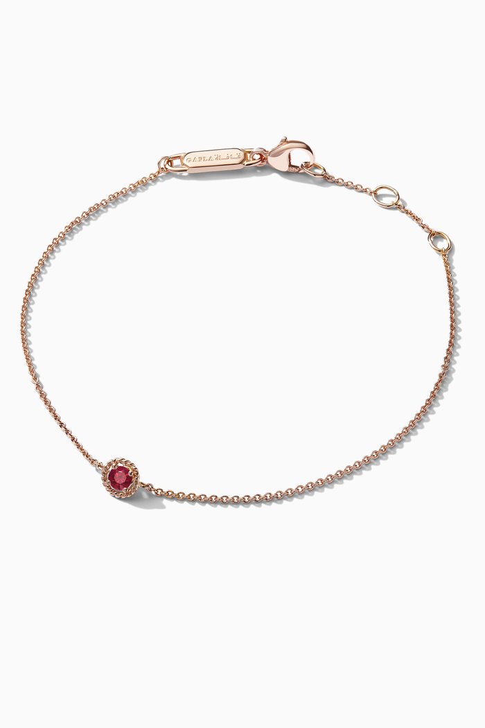 

Salasil Bracelet with Ruby in 18kt Rose Gold