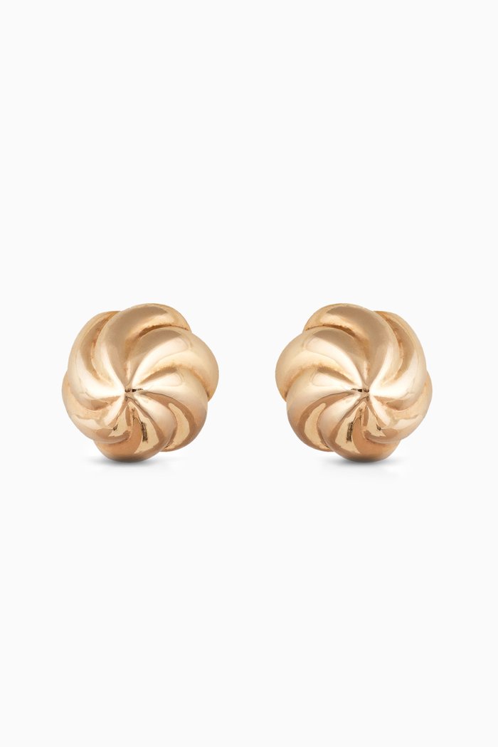 Merwad Stud Earrings in 18kt Rose Gold