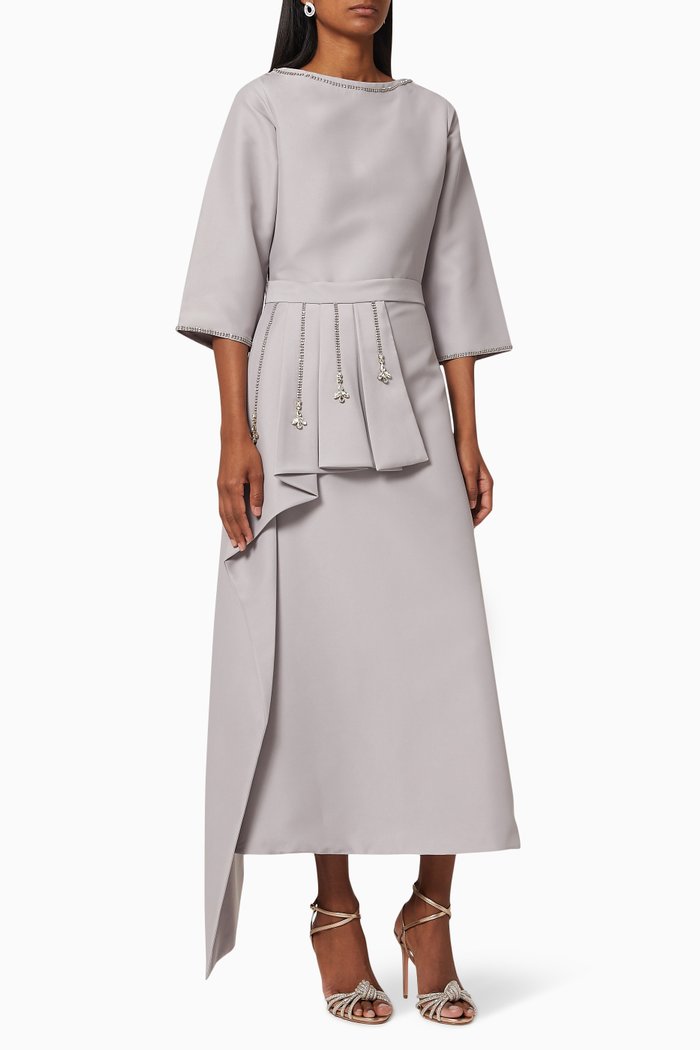 

Embellished 2 Piece Dress Set, Purple