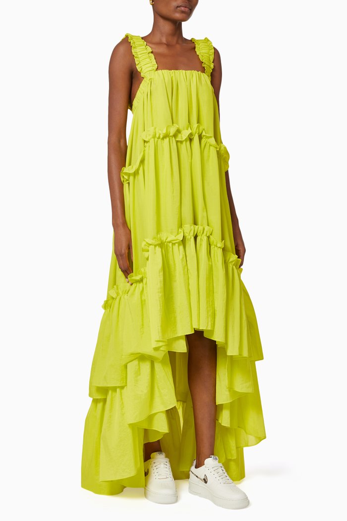 

Aubrey Ruffle Gown, Yellow
