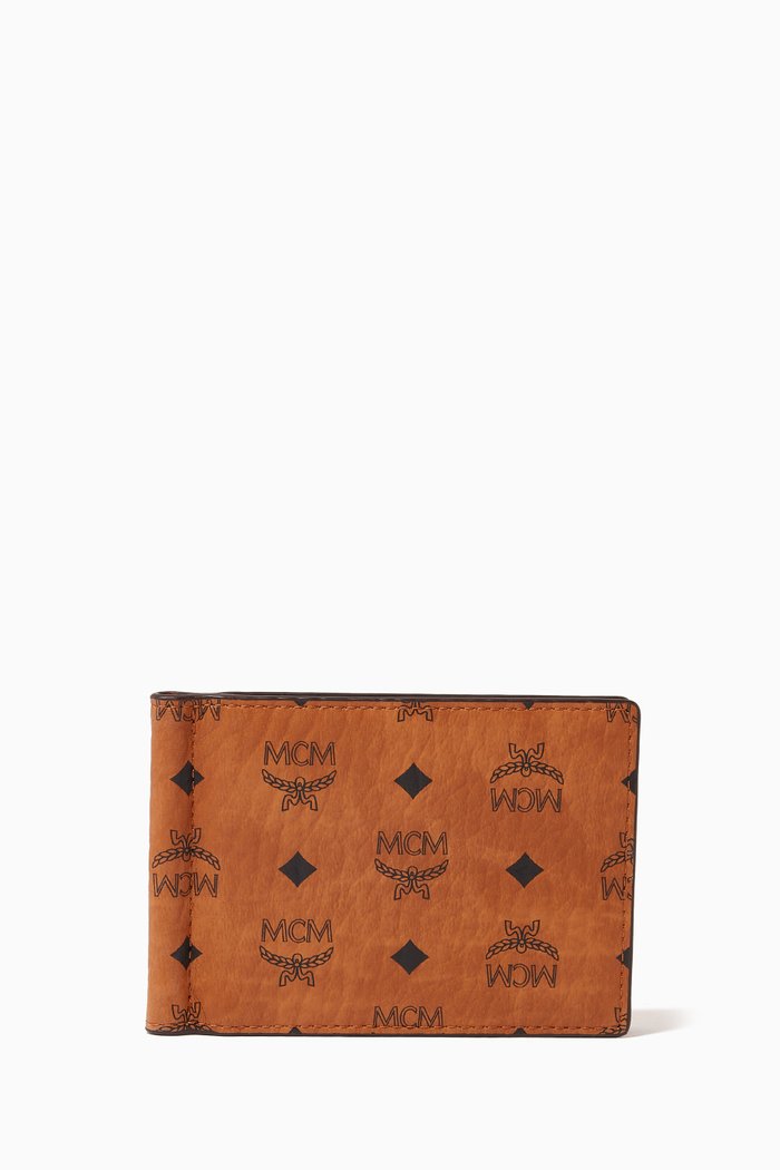 

Money Clip Wallet in Visetos Original, Brown