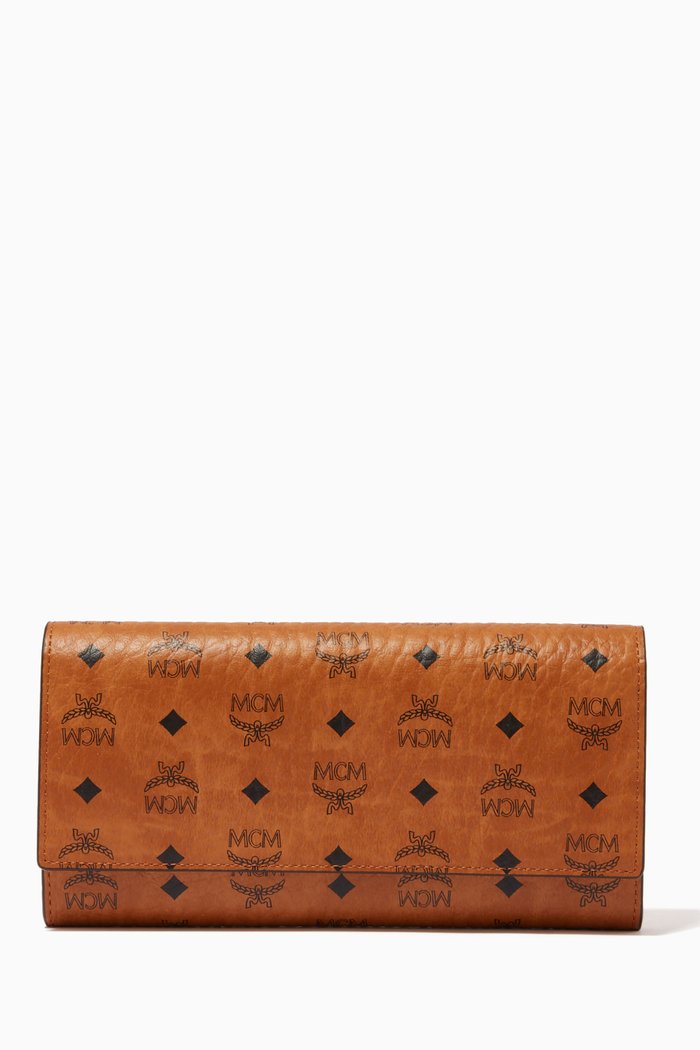 

Large Trifold Wallet in Visetos Original, Brown