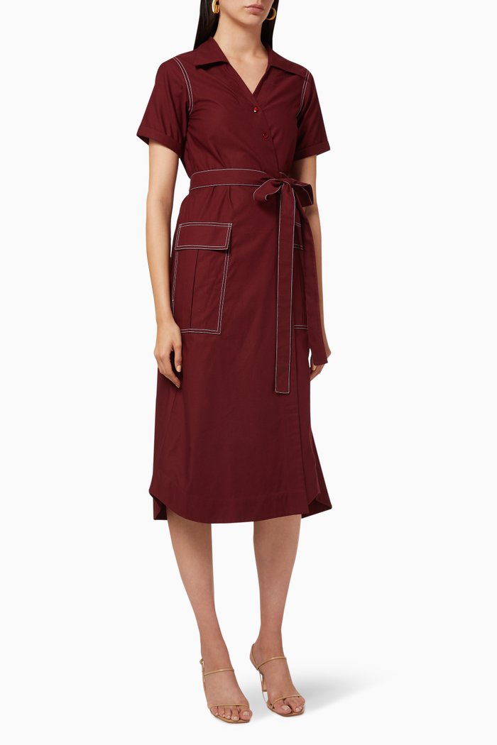 

Karen Wrap Dress, Red
