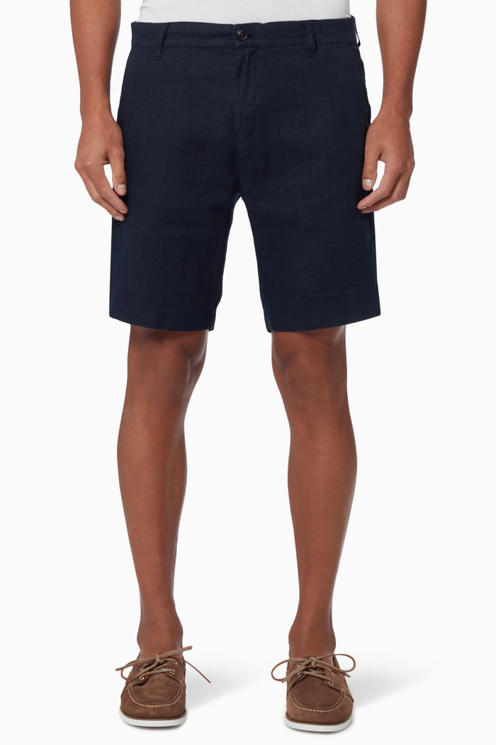 

Edmund Shorts in Linen, Blue