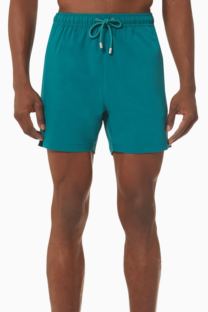 

Arthus Stretch Solid Swim Shorts, Green