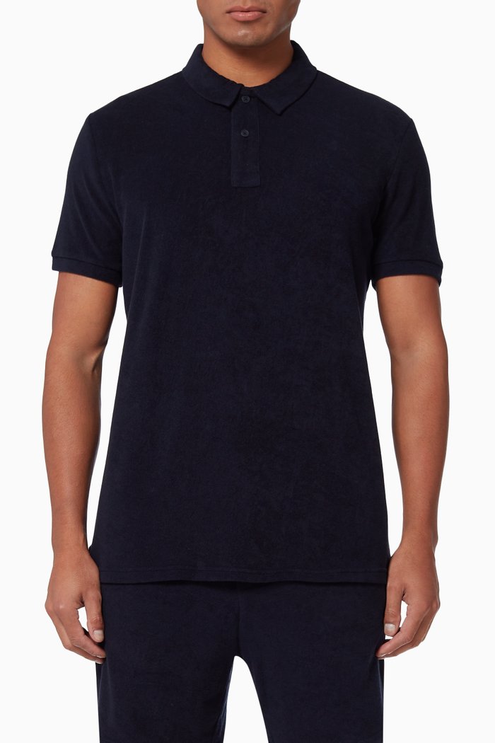 

Yam Polo Shirt in Cotton Piqué, Blue