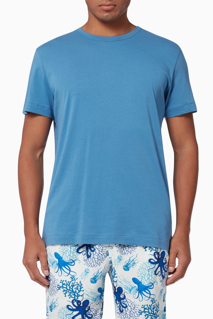 

Ricci T-shirt in Pima Cotton, Blue