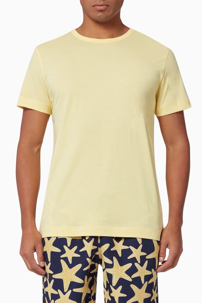 

Ricci T-shirt in Pima Cotton, Yellow