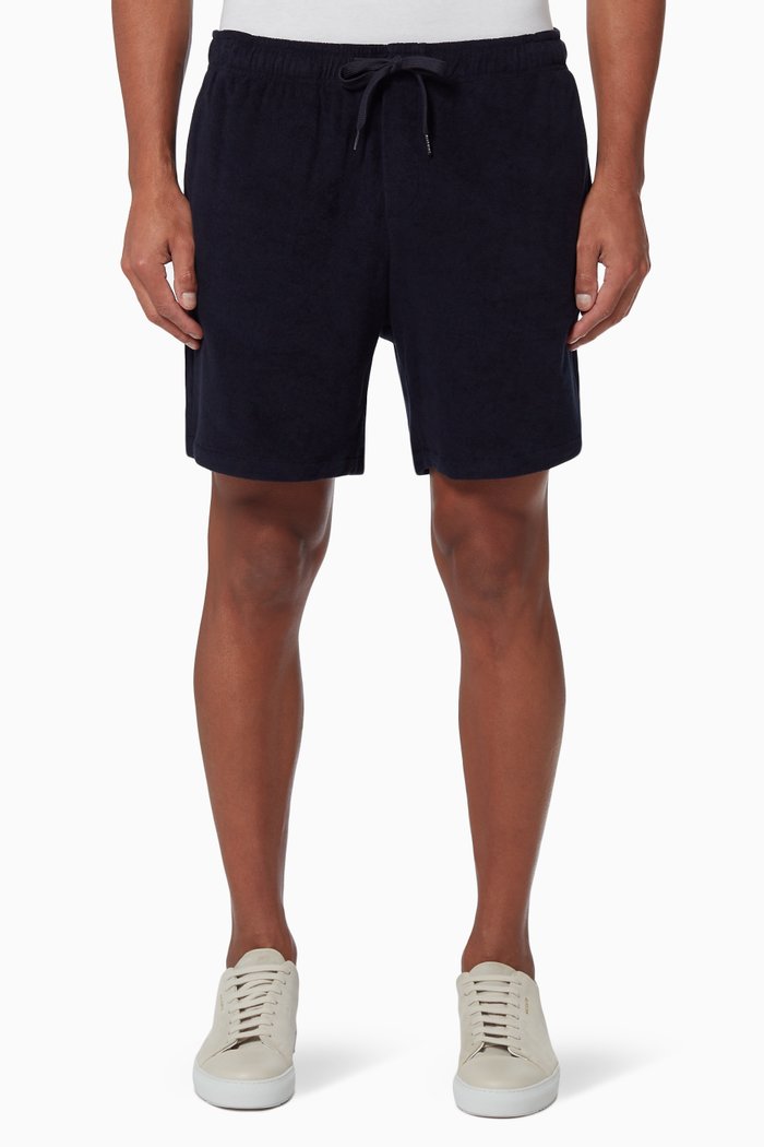 

Terry Towel Shorts in Cotton, Blue