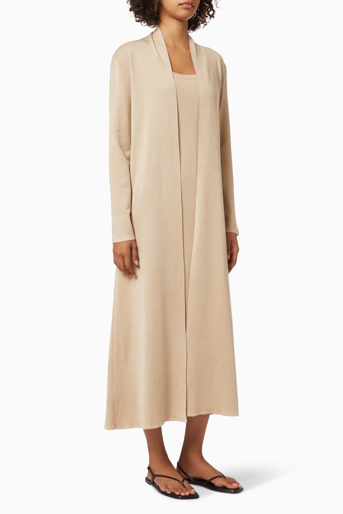 

Christobel Open Cardigan in Cashmere Silk, Neutral