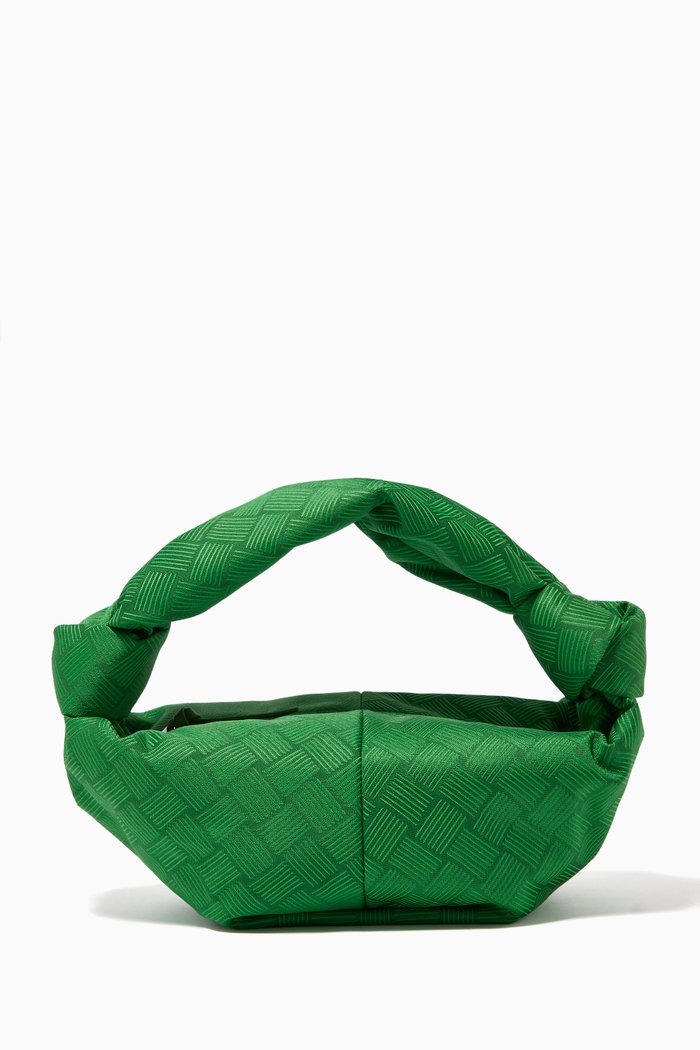 

Mini Bag in Intrecciato Jacquard, Green
