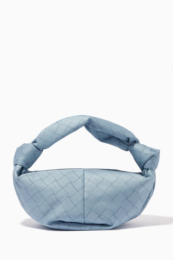 

Mini Bag in Intrecciato Jacquard, Blue