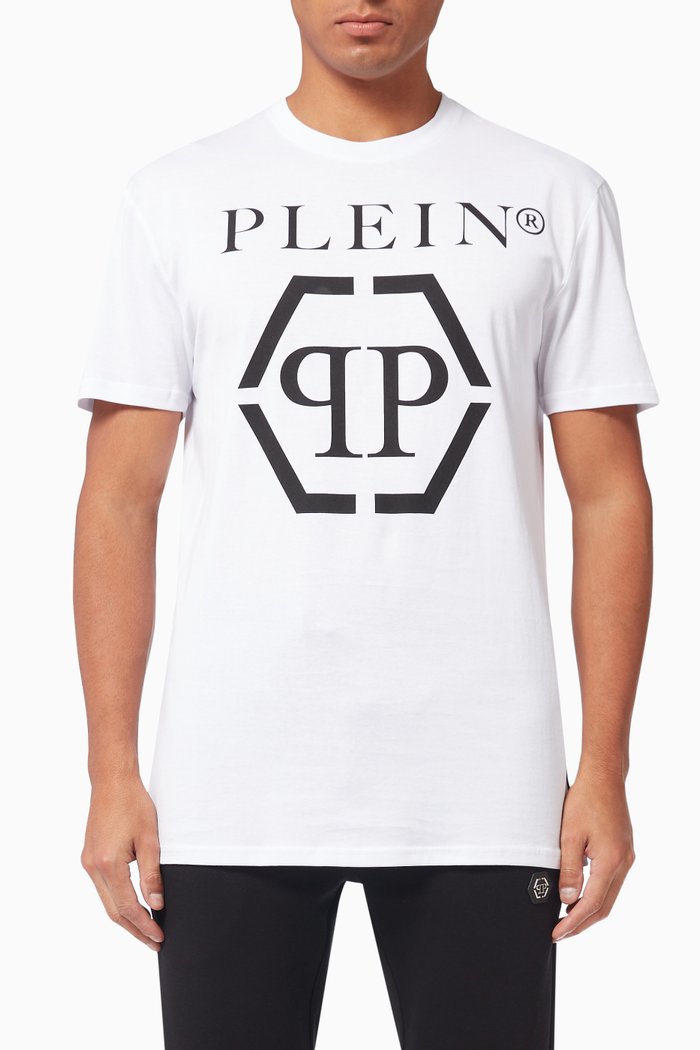 

Logo Print T-shirt in Cotton, White