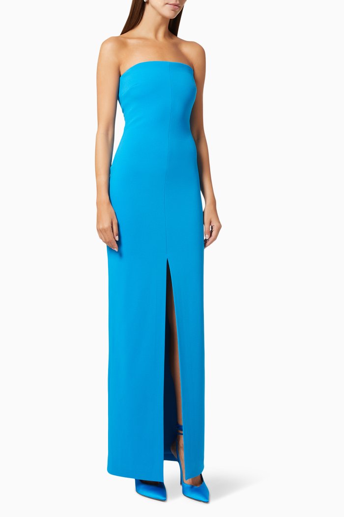 

Bysha Crêpe Evening Gown, Blue