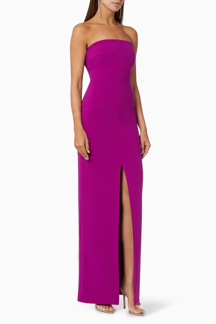 

Bysha Crêpe Evening Gown, Purple