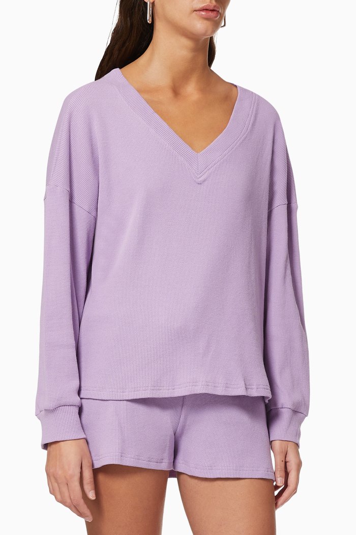 

Santorini Knit Set, Purple