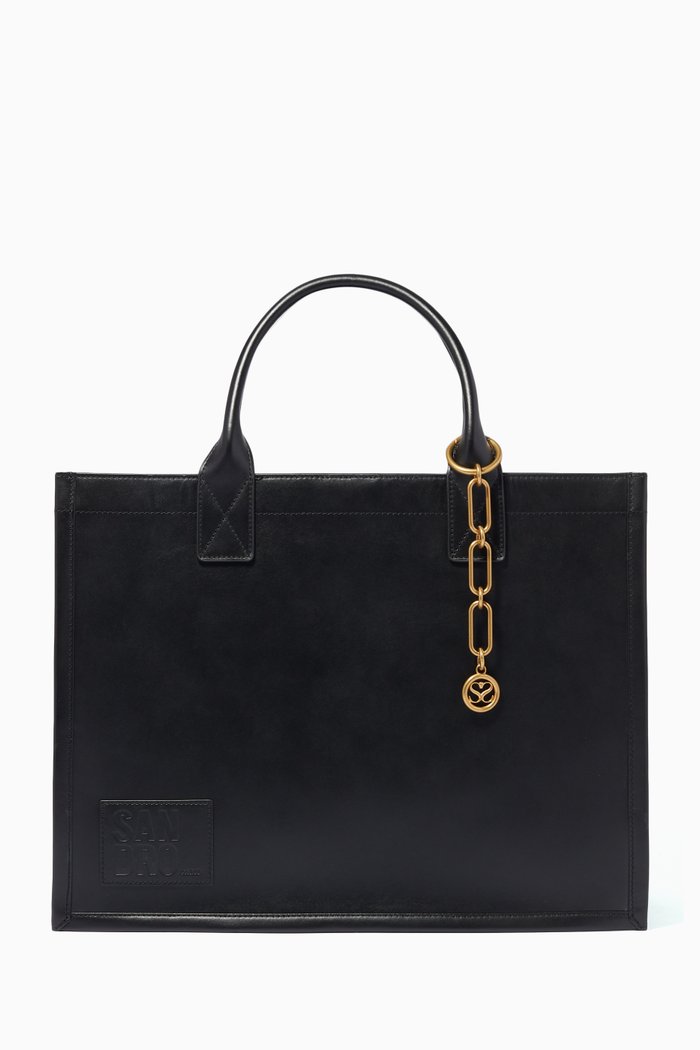 

Tote Bag in Leather, Black