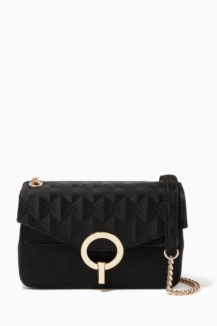 

Small YZA Bag in Double S Jacquard, Black