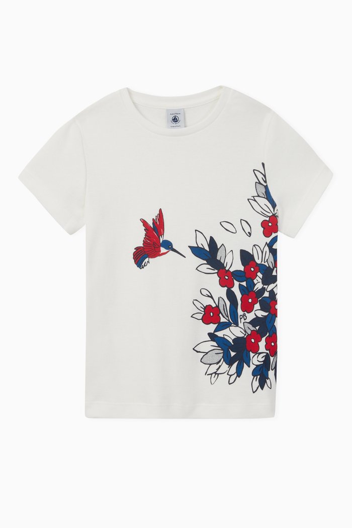 

Floral Cotton Jersey T-shirt, Multicolour