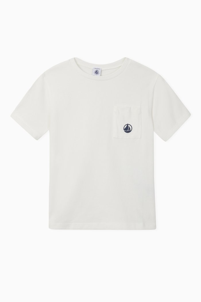 Boat Pocket Jersey T-shirt, White