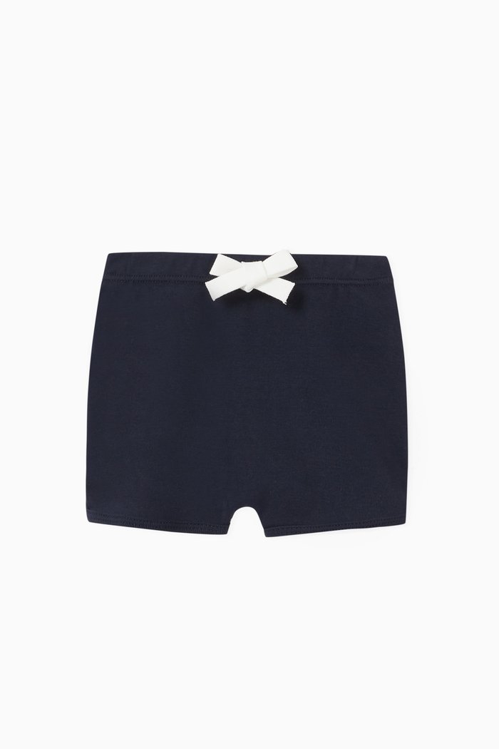 

Cotton Jersey Bloomer Shorts, Blue