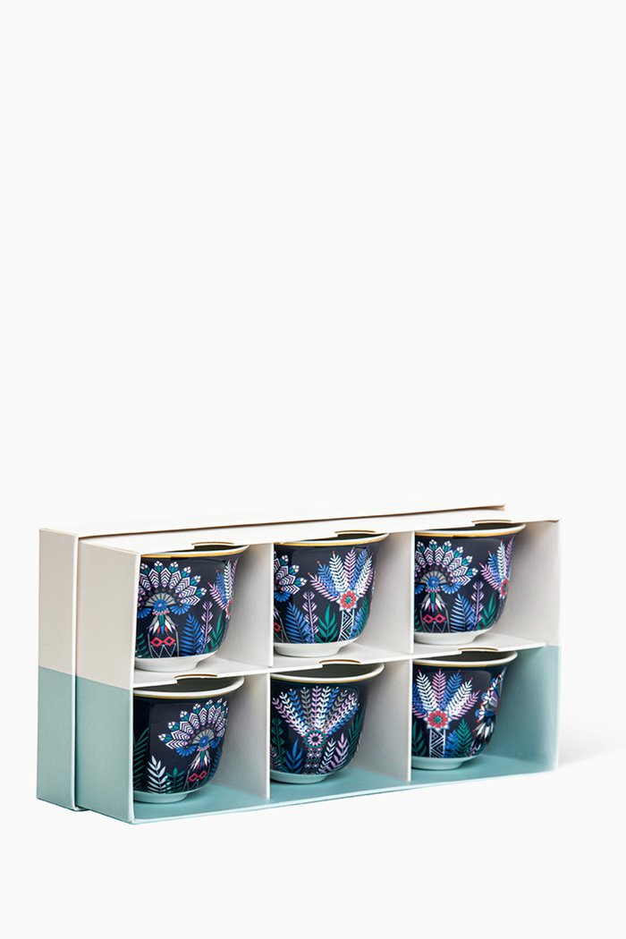 

Tala Arabic Coffee Cups, Set of 6, Multicolour