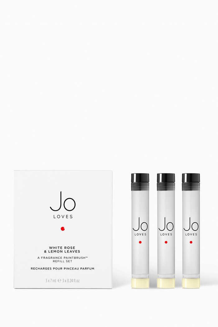 

White Rose & Lemon Leaves: A Fragrance Paintbrush™ Refill Set, 3 x 7ml, Multicolour