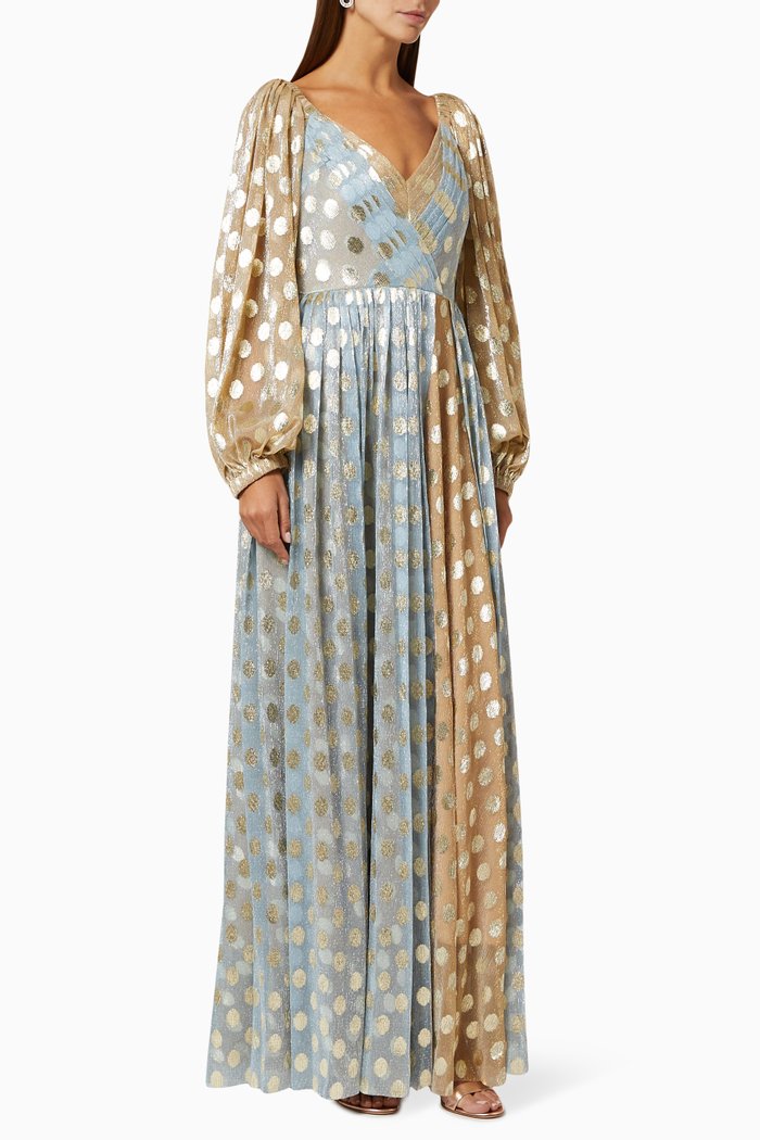 

Dress with Metallic Polka Dots, Multicolour