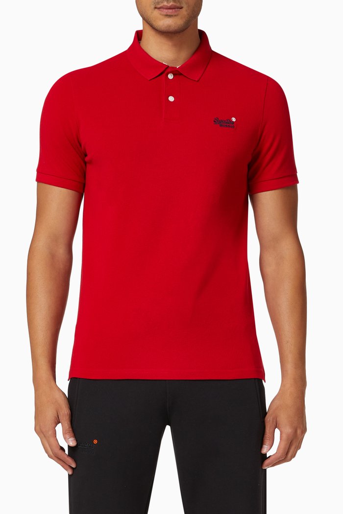 Classic Pique Polo Shirt, Red