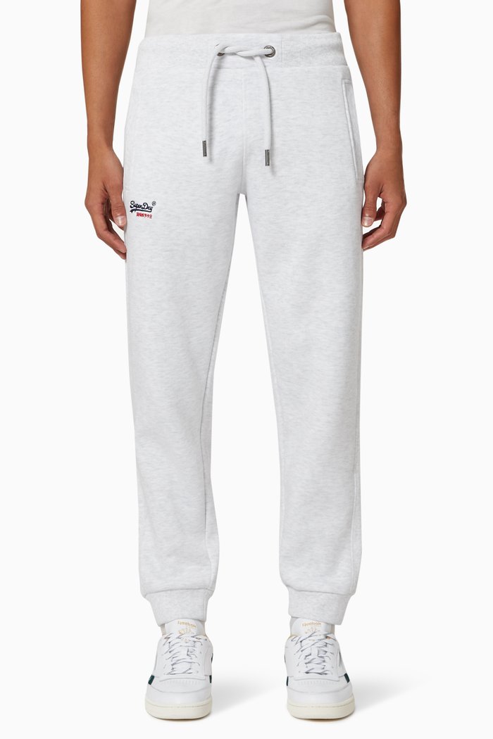 

Orange Label Classic Jogging Pants in Fleece Jersey, White