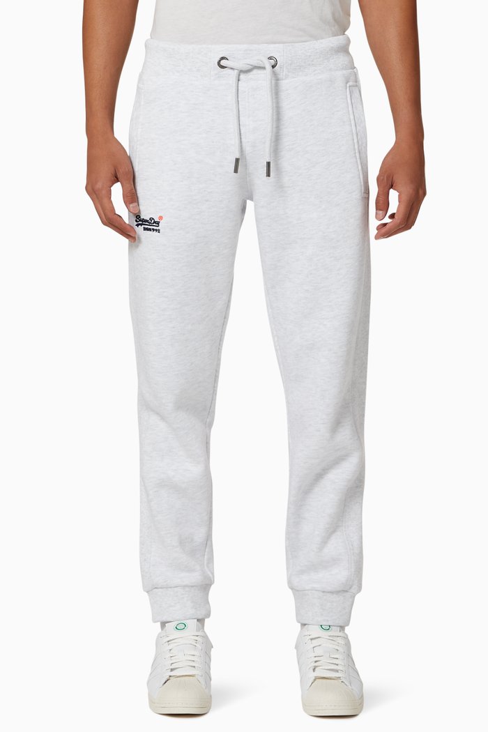 

Orange Label Classic Jogging Pants in Fleece Jersey, White