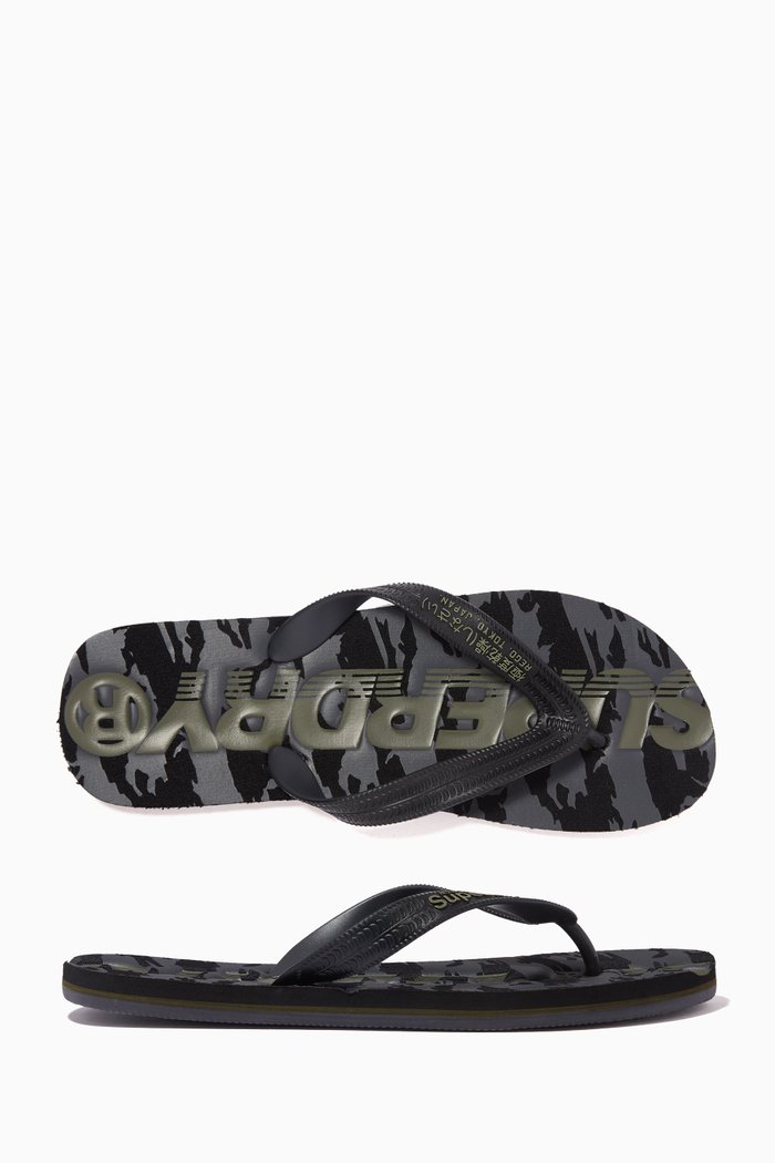 

Scuba Camo Flip Flops in Rubber, Multicolour