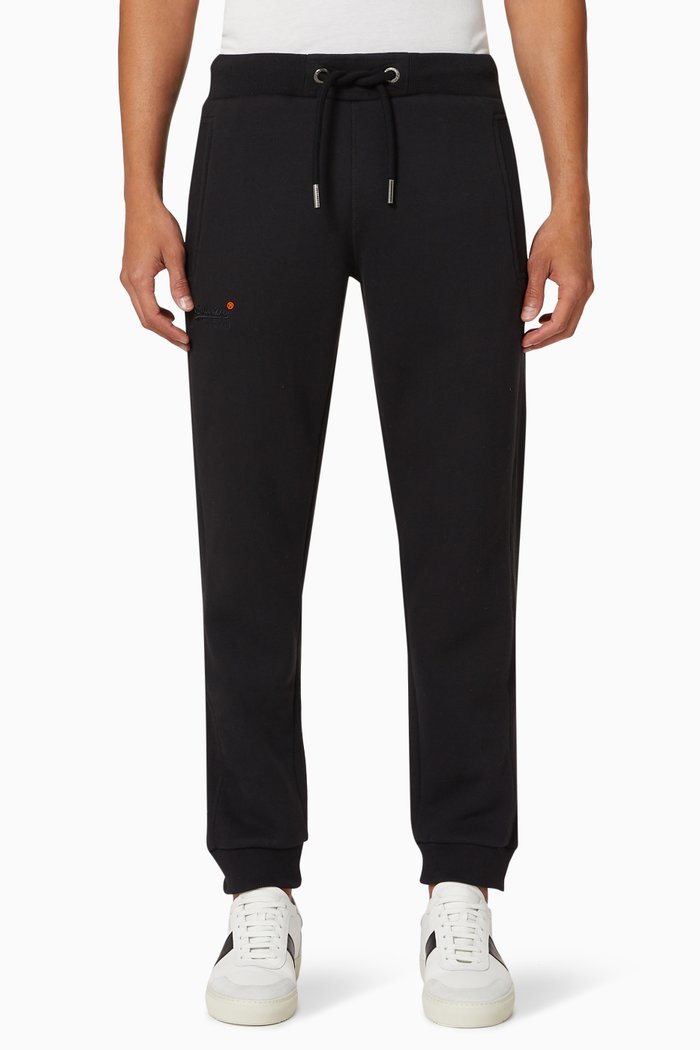 

Orange Label Classic Jogging Pants in Fleece Jersey, Black