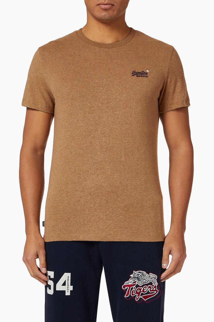 

Orange Label T-shirt in Organic Cotton, Brown