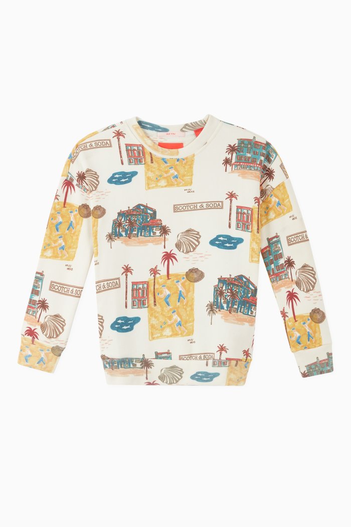 

Printed Jersey Sweatshirt, Multicolour