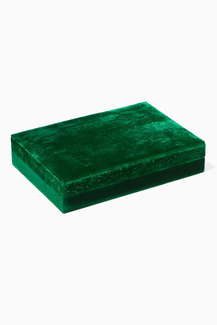 

Trésor Royale Jewellery Box in Velvet, Green