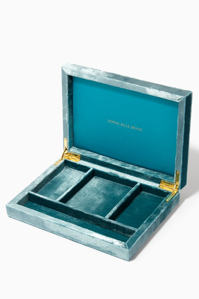

Trésor Jewellery Box in Velvet, Green