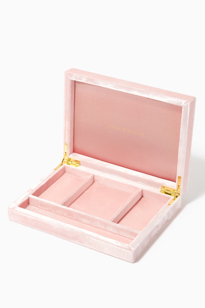 

Trésor Jewellery Box in Velvet, Red