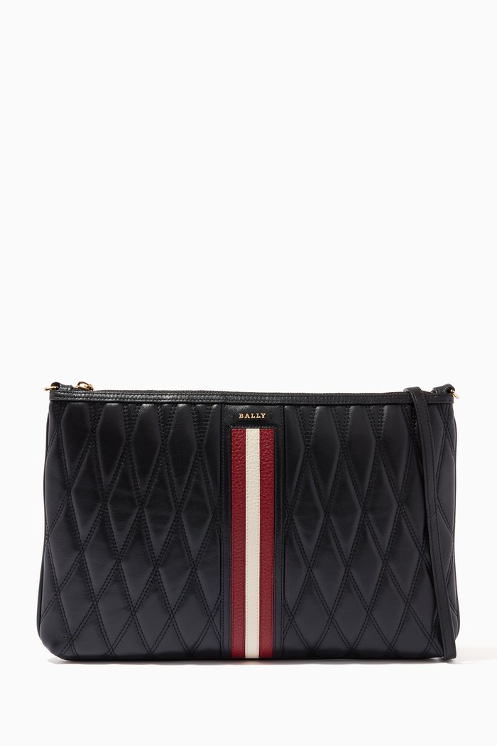 

Dylla Crossbody Bag in Leather, Black