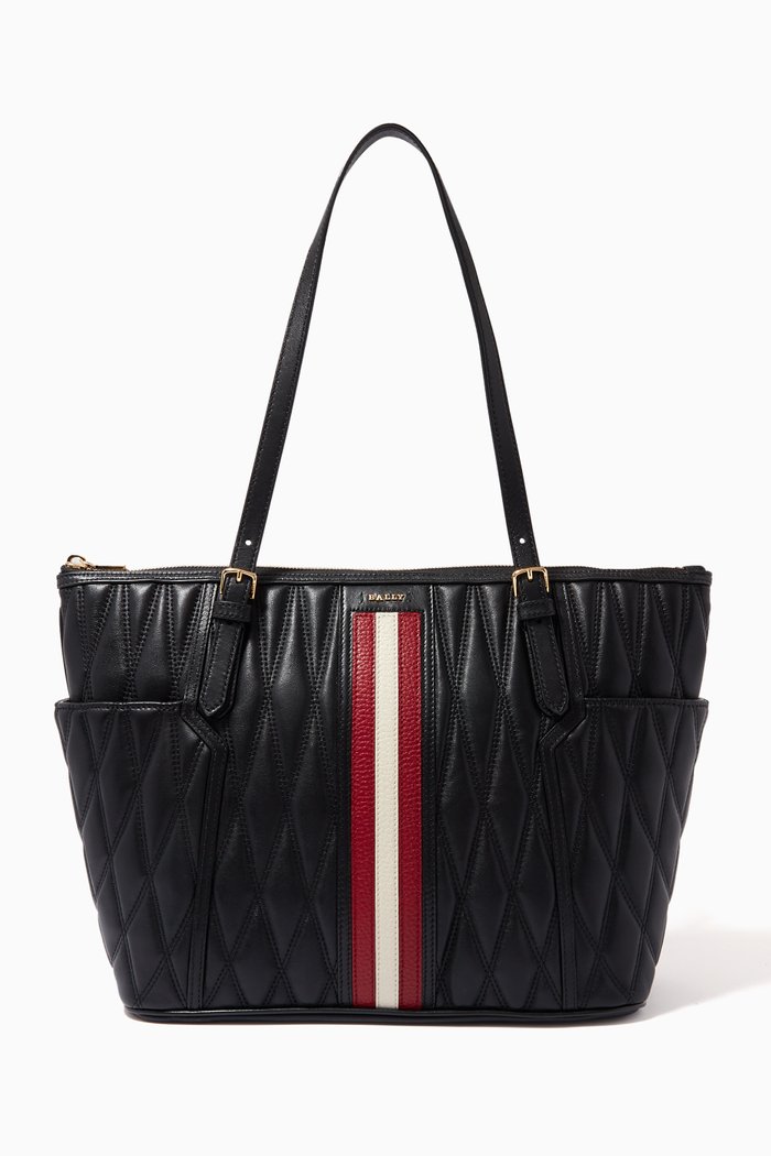 

Damirah Tote Bag in Leather, Black