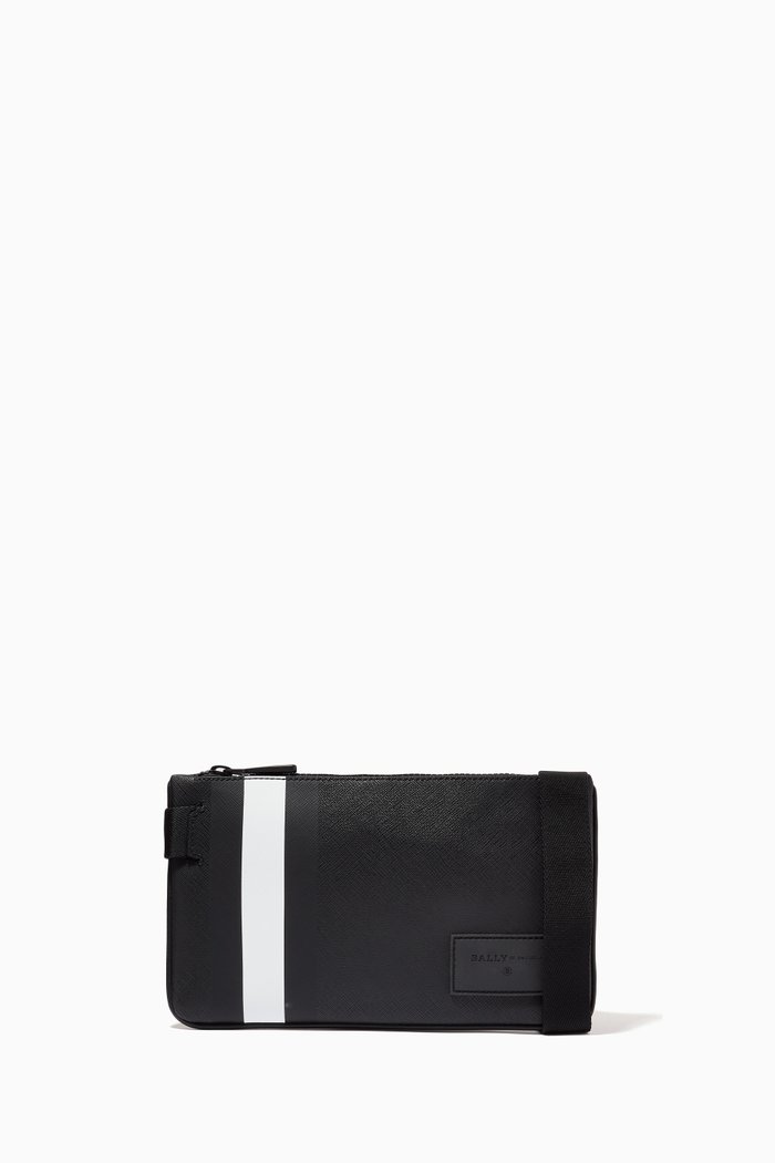 

Shawn Crossbody Bag in Coated Canvas, Black