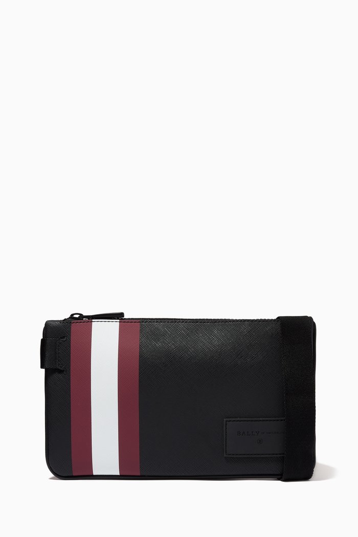 

Shawn Crossbody Bag in Coated Canvas, Black