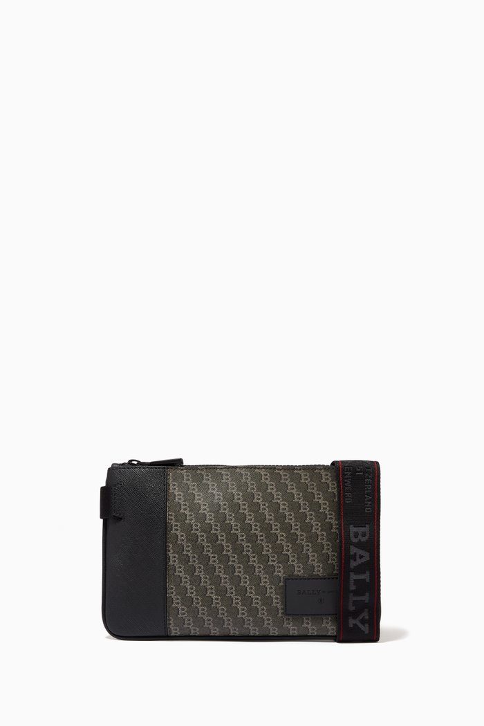 

Shawn Shoulder Bag in Coated Canvas, Black