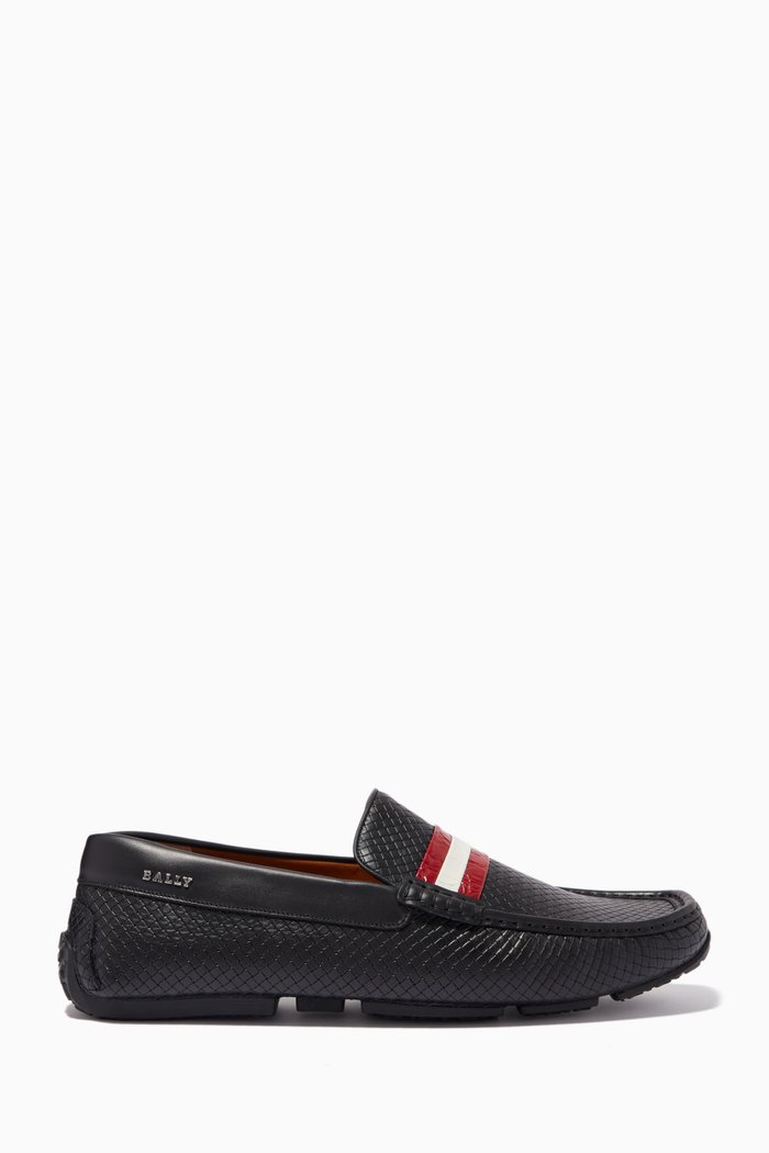 

Pacos Driver Shoes in Leather, Black
