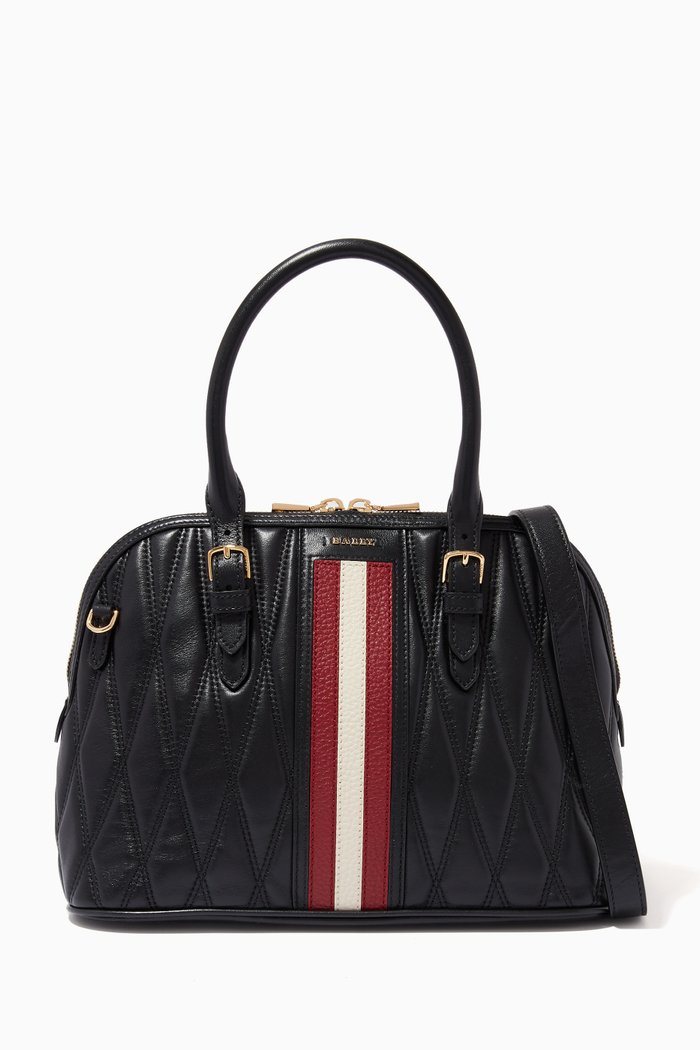 Dadye Tote Bag in Leather, Black